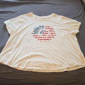 Maurices White Crew Neck T-Shirt